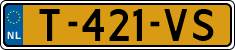 License plate of the Netherlands, Cars