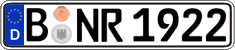 German license plate, Regular plates