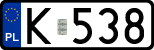 License plates of Poland, Regular car plates