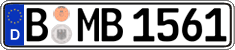 German license plate, Regular plates