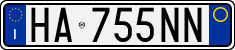 License plate of Italy, Cars (1994 year series)