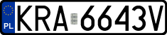 License plates of Poland, Regular car plates