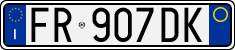 License plate of Italy, Cars (1994 year series)