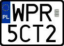 License plates of Poland, Special vehicles and motorcycles