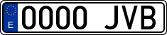 License plates of Spain, Ordinary (2000)