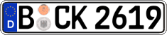 German license plate, Regular plates