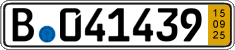 German license plate, Short-term transit plates