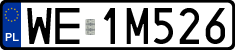License plates of Poland, Regular car plates