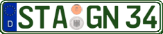 German license plate, Regular plates