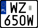 License plates of Poland, Special vehicles and motorcycles