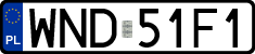 License plates of Poland, Regular car plates