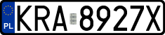 License plates of Poland, Regular car plates