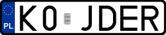 License plates of Poland, Vanity Plates