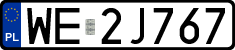 License plates of Poland, Regular car plates