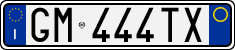 License plate of Italy, Cars (1994 year series)