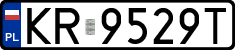 License plates of Poland, Regular car plates