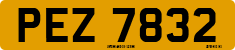 License plate of the United Kingdom, Northern Ireland (1966)
