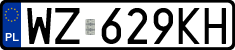 License plates of Poland, Regular car plates