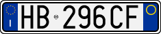License plate of Italy, Cars (1994 year series)