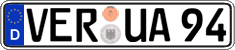 German license plate, Regular plates