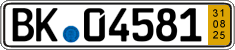 German license plate, Short-term transit plates