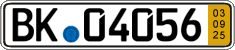 German license plate, Short-term transit plates