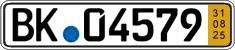 German license plate, Short-term transit plates
