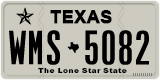 Texas, Regular plates (2012) (АBC-1234)