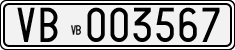 License plate of Italy, Cars (1927 year series)