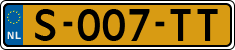 License plate of the Netherlands, Cars