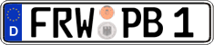 German license plate, Regular plates