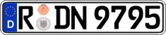 German license plate, Regular plates