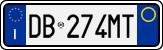License plate of Italy, Cars (1994 year series)
