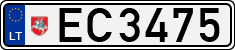 License plate of Lithuania, Electric vehicles
