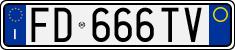 License plate of Italy, Cars (1994 year series)