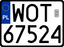 License plates of Poland, Regular car plates