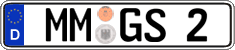 German license plate, Regular plates