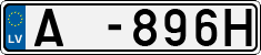 License plate of Latvia, Trailers