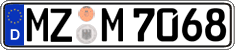 German license plate, Regular plates