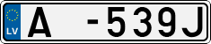 License plate of Latvia, Trailers