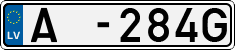 License plate of Latvia, Trailers