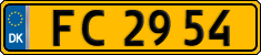 License plate of Denmark, Commercial vehicles