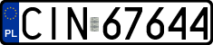 License plates of Poland, Regular car plates