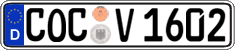 German license plate, Regular plates