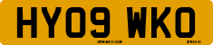 License plate of the United Kingdom, 2001 year system