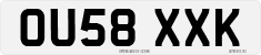 License plate of the United Kingdom, 2001 year system