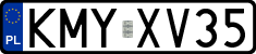 License plates of Poland, Regular car plates