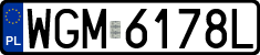 License plates of Poland, Regular car plates