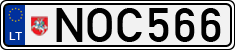 License plate of Lithuania, Cars