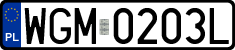 License plates of Poland, Regular car plates